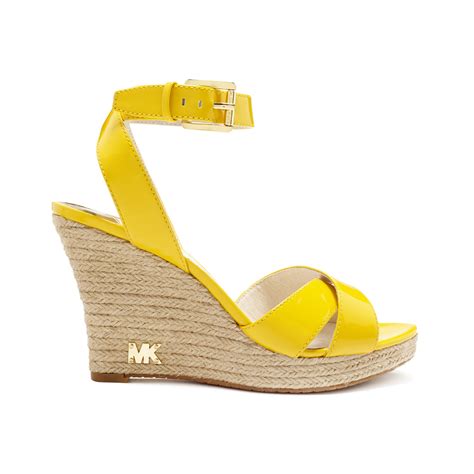 yellow michael kors sandals